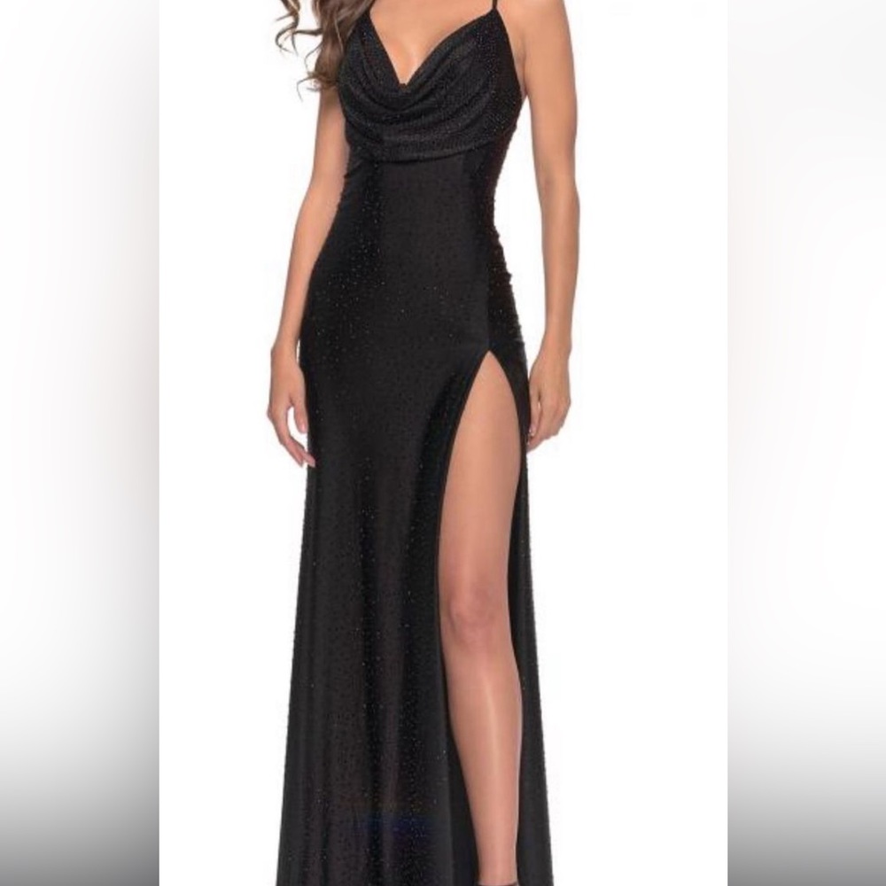 Black La Femme Formal Dress